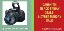Canon T5i Black Friday Sale & Cyber Monday Deals 2021